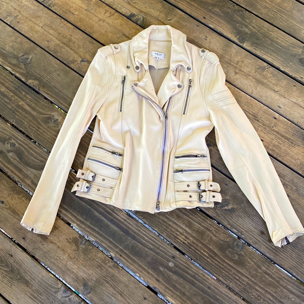 Jakett New York Vintage Tiffany Moto Leather Jacket